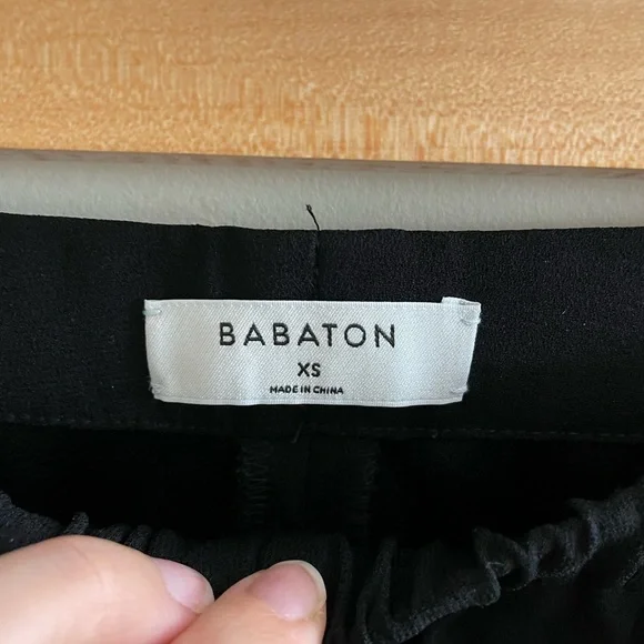 Aritzia Babaton Dexter Pants Black With White Stripe Size XS - Picture 7 of 8